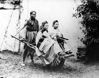 Shanghai Barrow Taxi, ca. 1870er